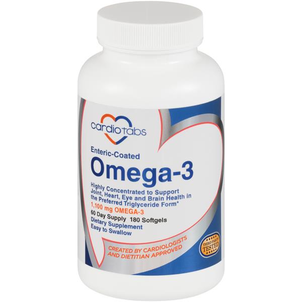 Cardiotabs Omega-3 Enteric Coated Dietary Supplement Softgels