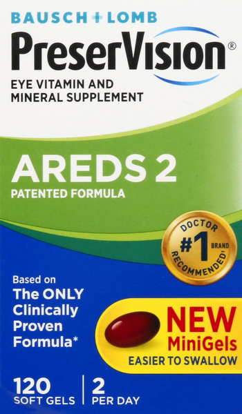 PreserVision Eye Vitamin & Mineral Supplement Areds 2 Formula Softgels