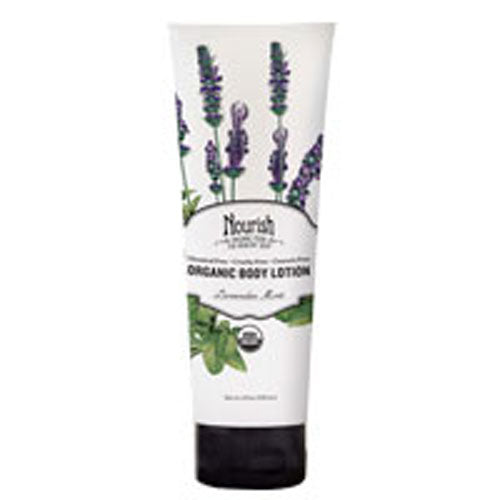 Nourish, Organic Body Lotion, Lavender Mint 8 OZ