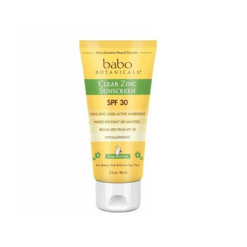 Babo Botanicals, Sunscreen Spf 30, Unscented 3 Oz