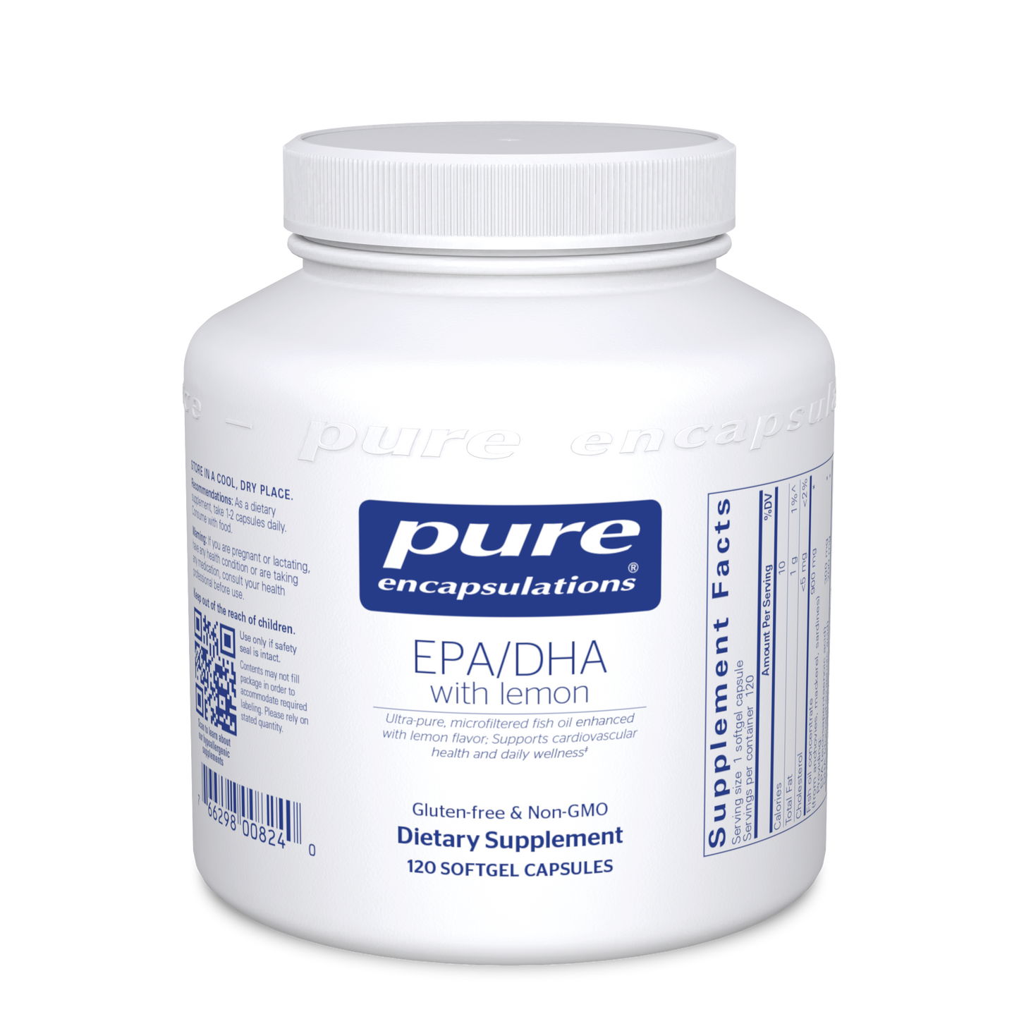 Pure Encapsulations EPA/DHA with lemon 120 gels