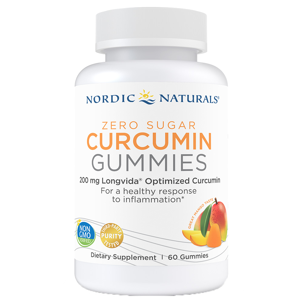 Nordic Naturals Nordic Zero Sugar Curcumin 60 gummies