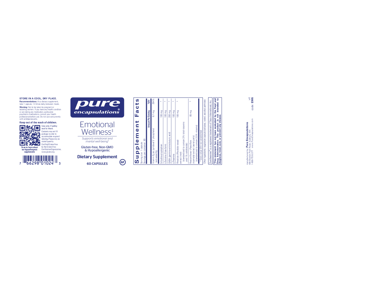 Pure Encapsulations Emotional Wellness