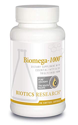 BIOTICS Research Biomega 1000 Omega 3 Fish Oil Supplement 90 Softgels