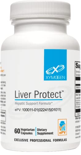 XYMOGEN Liver Protect - Supports Liver Health + Glutathione Production - Milk Thistle Extract, ALA Alpha-Lipoic Acid, N-Acetyl-L-Cysteine, Selenium L-Selenomethionine (60 Capsules)