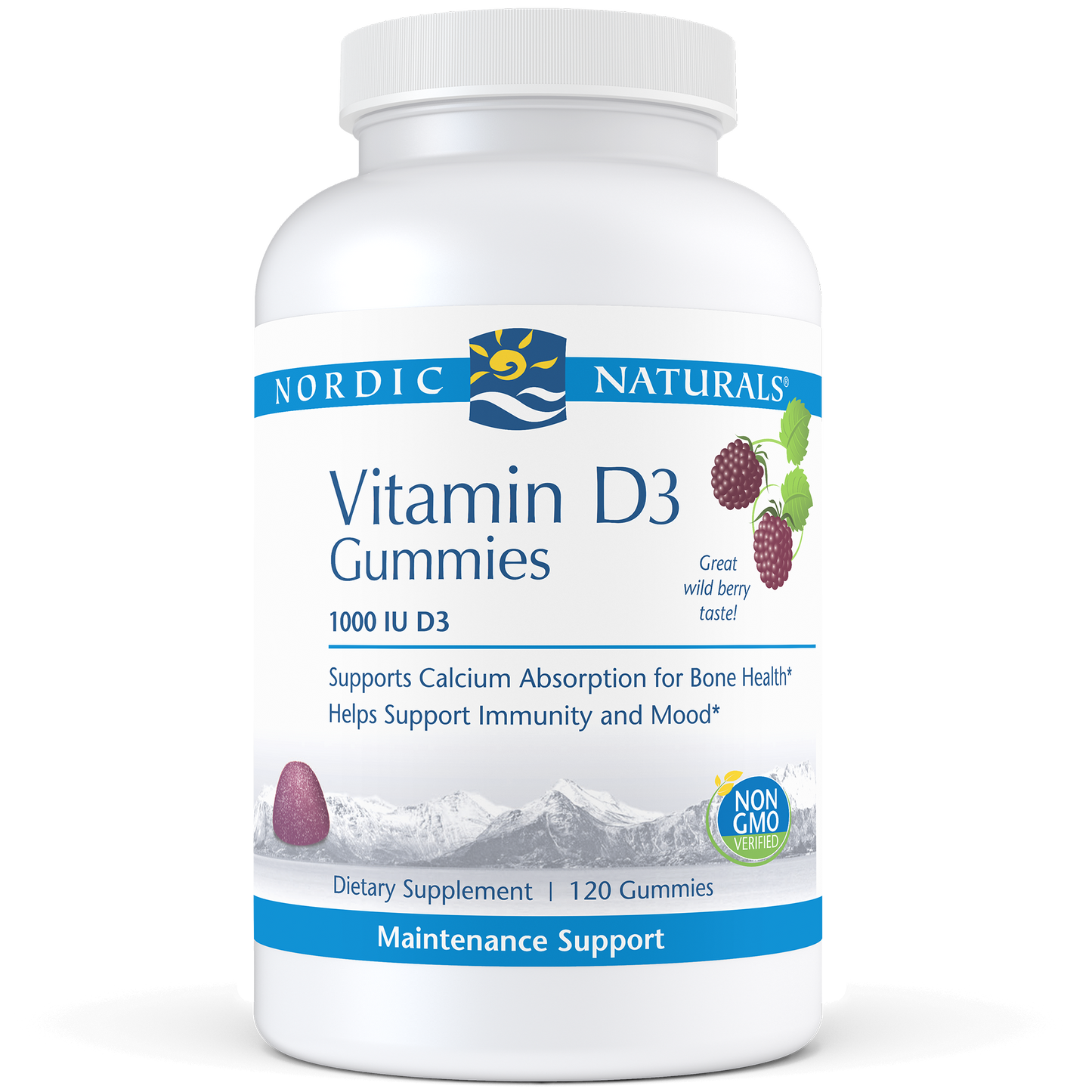 Nordic Naturals Vitamin D3 120 Gummies