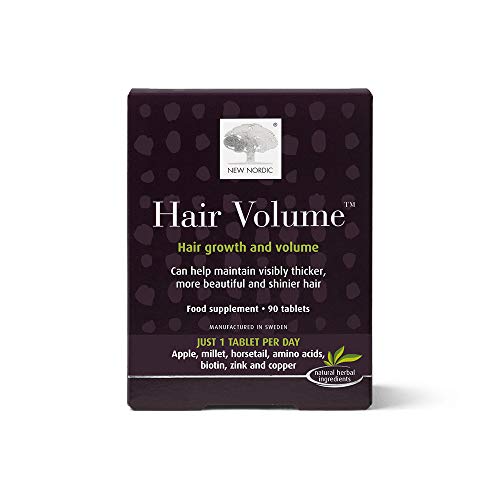 NEW NORDIC Hair Volume Tablets 3000 mcg Biotin 90 Count