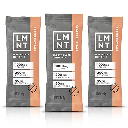 LMNT Keto Electrolyte Drink Mix Grapefruit Salt 30 Stick Packs