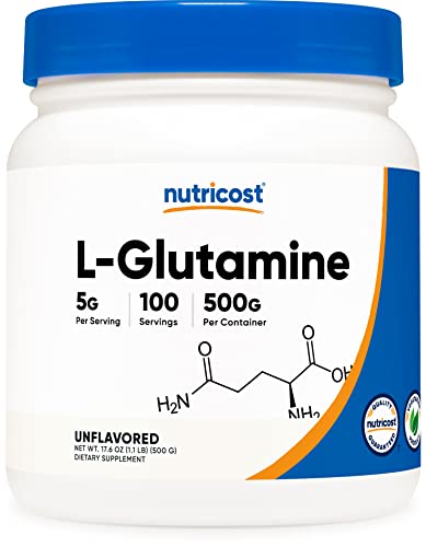 Nutricost L-Glutamine Powder 500 G Unflavored 100 Servings