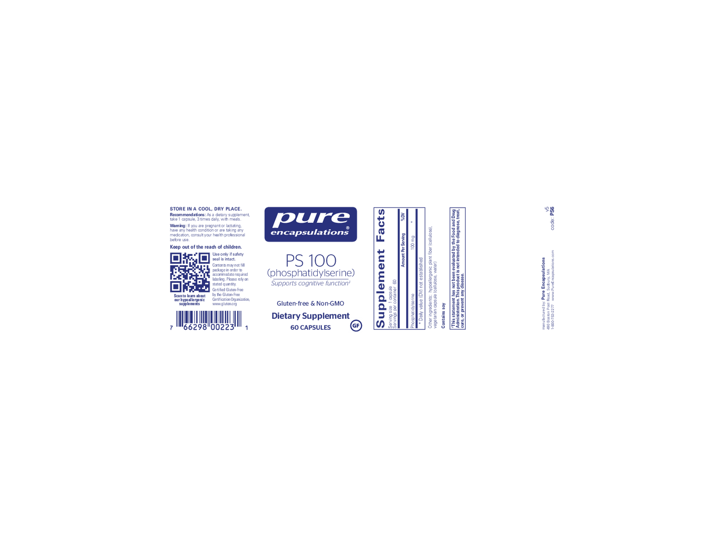 Pure Encapsulations PS 100 100 mg