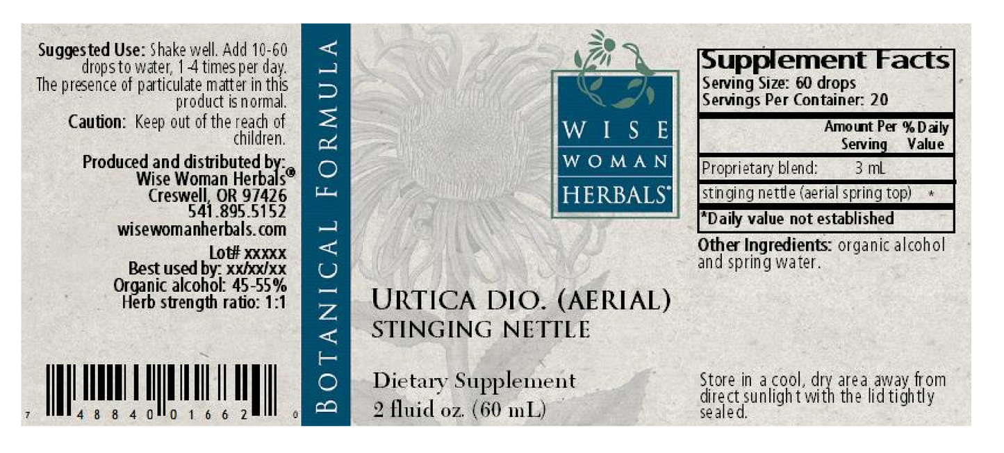 Wise Woman Herbals Uritca aerial/stinging nettle