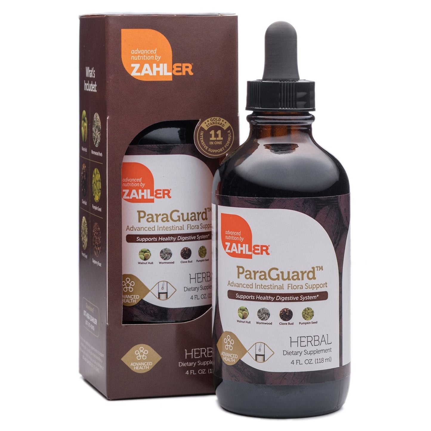 Zahler ParaGuard 4 OZ Advanced Cleanse and Digestive Supplement, Intestinal Support for Humans, Contains Wormwood, Certified Kosher