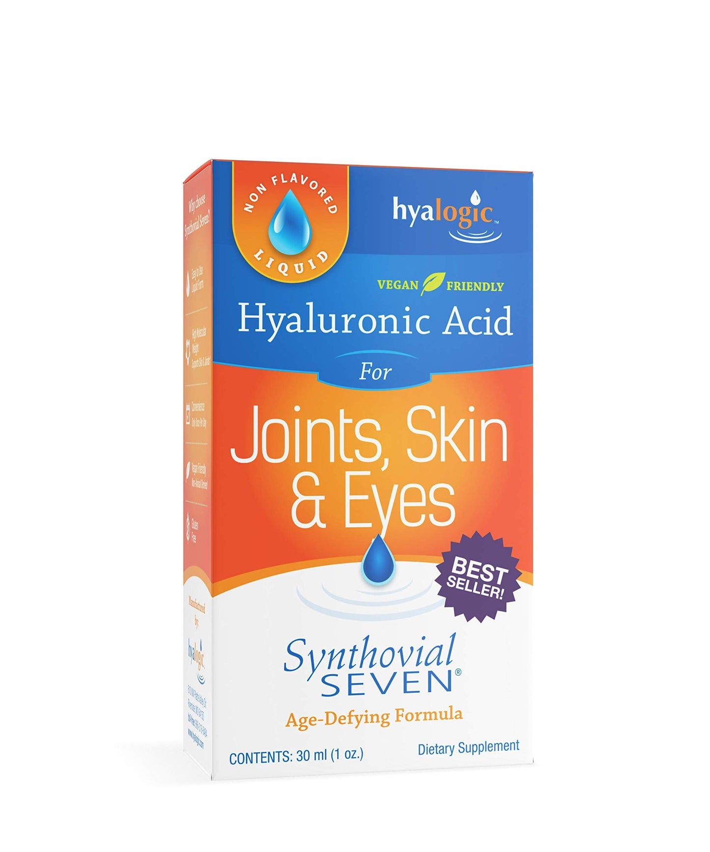 Hyalogic Synthovial Seven Hyaluronic Acid Liquid - 1 oz Joint Support