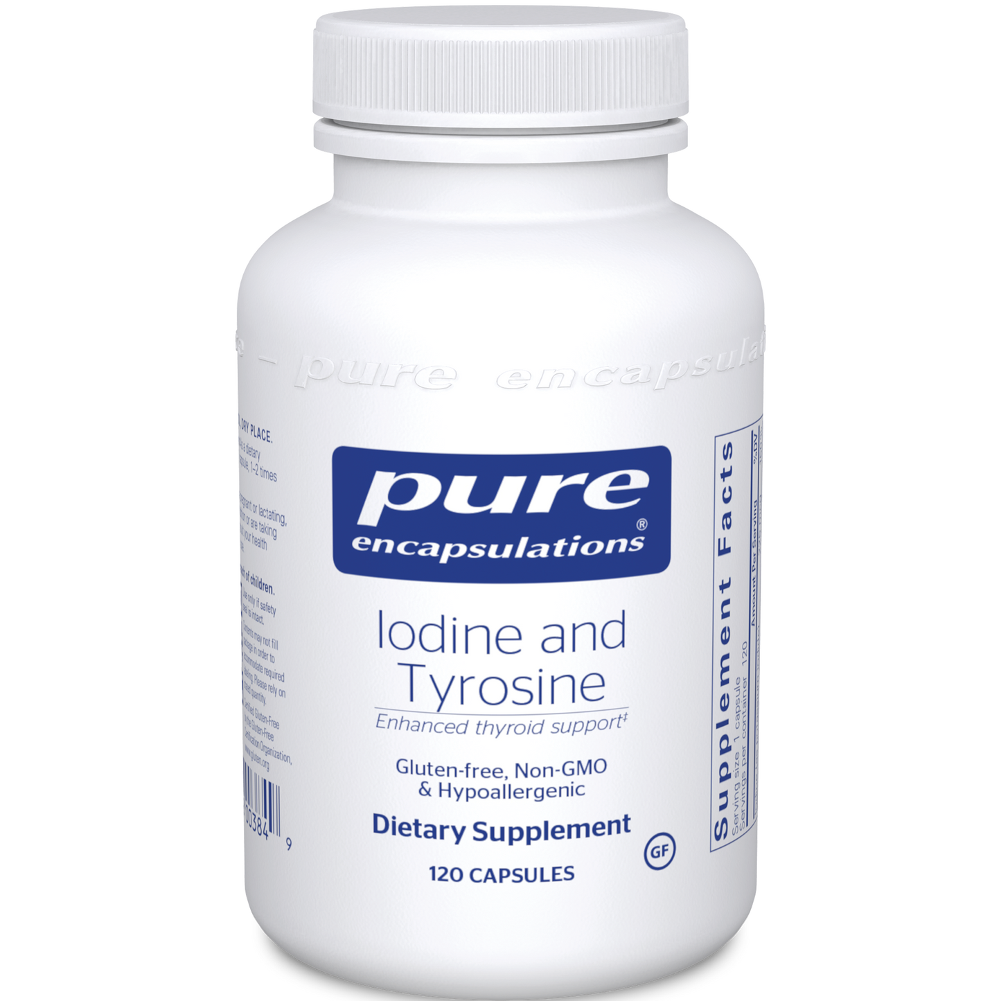Pure Encapsulations Iodine and Tyrosine 120 vcap