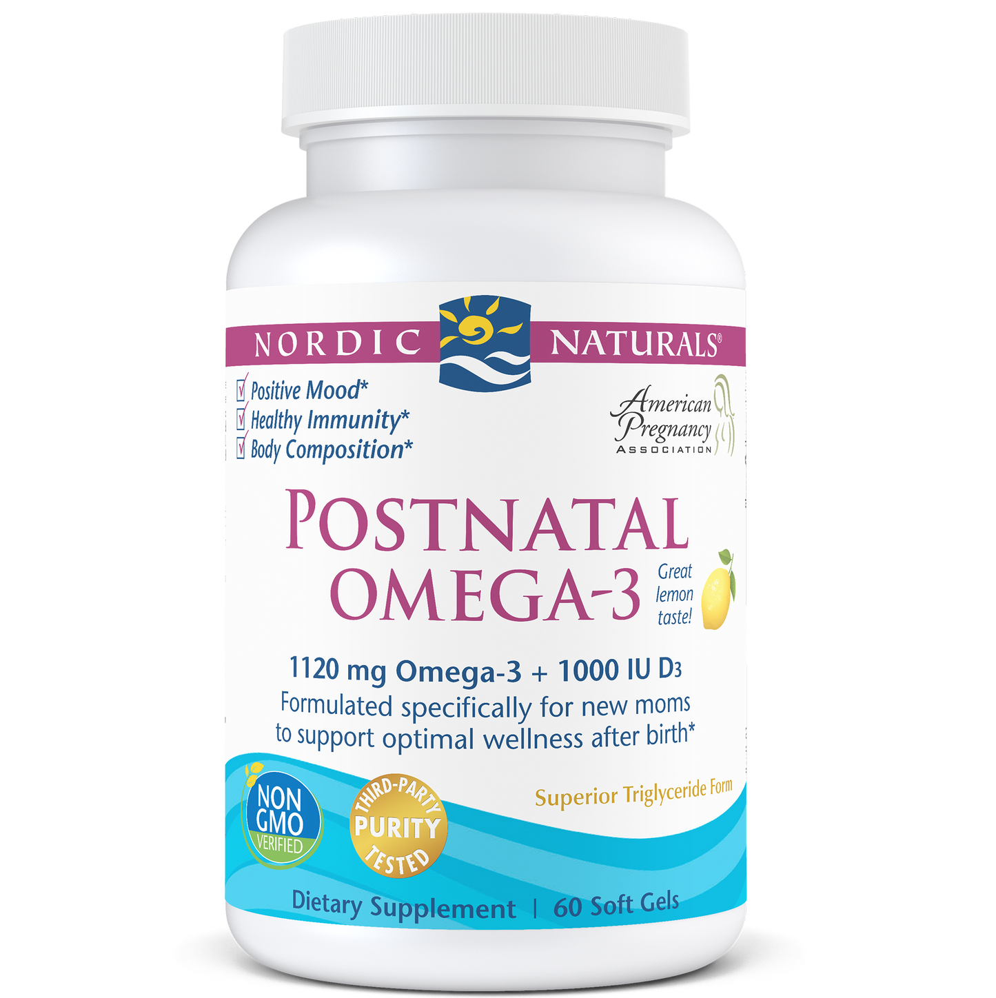 Nordic Naturals Postnatal Omega-3 60 softgels