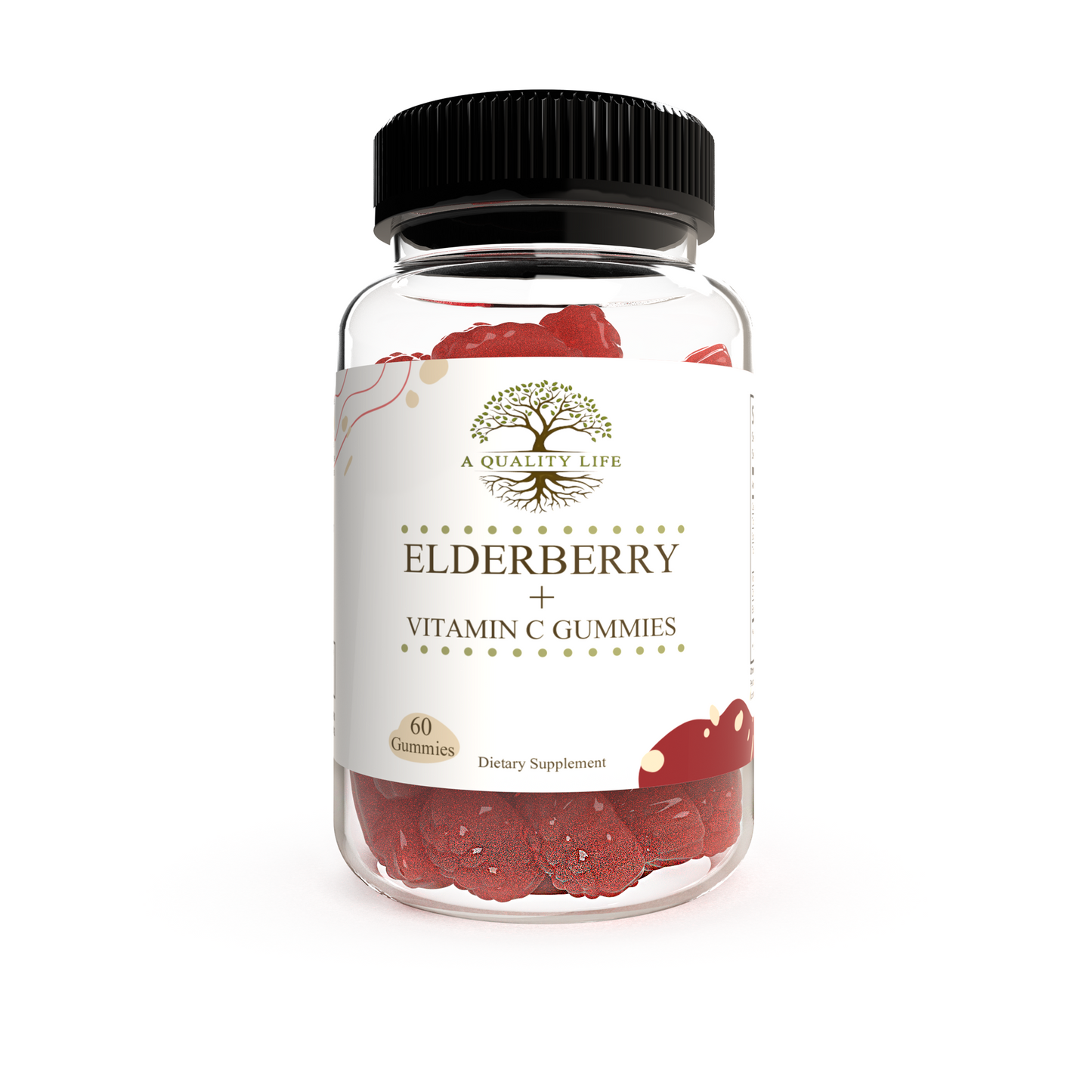 Elderberry & Vitamin C Gummies by A Quality Life Nutrition