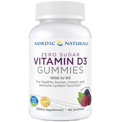 Nordic Naturals Zero Sugar Vitamin D3 60 Gummies