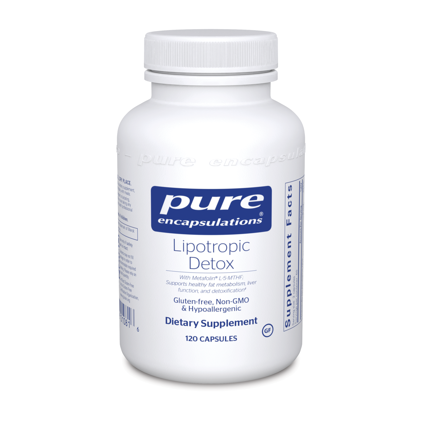 Pure Encapsulations Lipotropic Detox 120 vcaps
