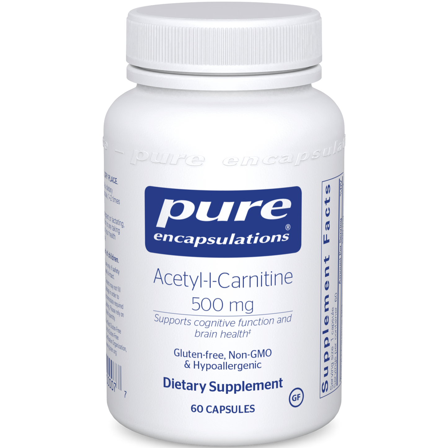 Pure Encapsulations Acetyl-L-Carnitine 500 mg 60 vcaps