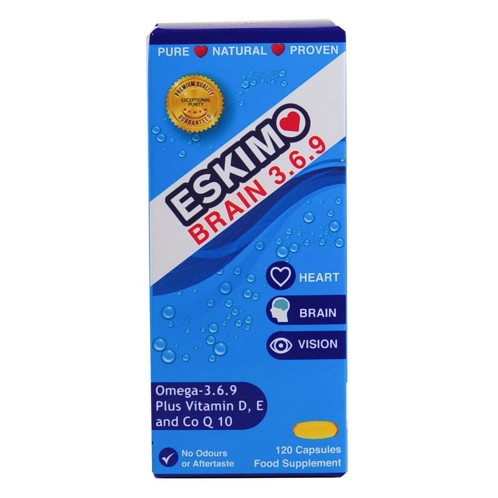 Eskimo Brain 3.6.9 Omega Fish Oils 120s