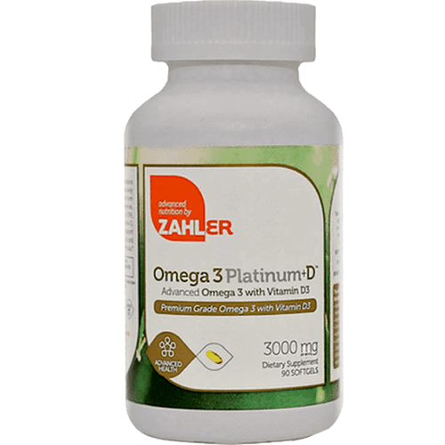 Advanced Nutrition by Zahler Omega 3 Platinum + D 90 softgels