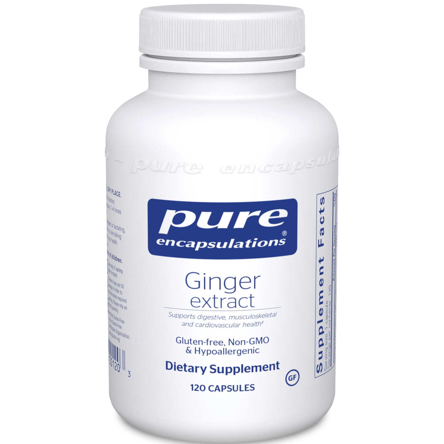 Pure Encapsulations Ginger extract 120 vegcaps
