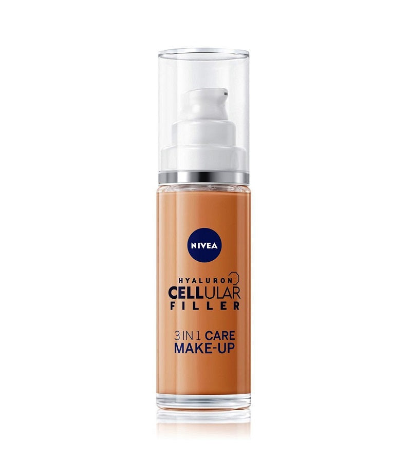 NIVEA Hyaluronic Cellular Filler 3in1 Care Make-Up Liquid Foundation - 3 Shades