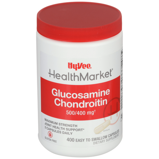 Hy-Vee HealthMarket Maximum Strength Glucosamine & Chondroitin Dietary Supplement Capsules