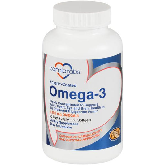 Cardiotabs Omega-3 Enteric Coated Dietary Supplement Softgels