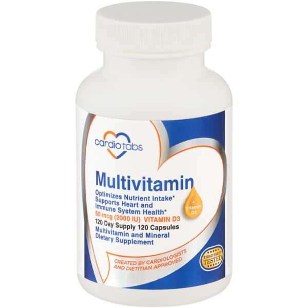 CardioTabs Multivitamin and Mineral Dietary Supplement Capsules