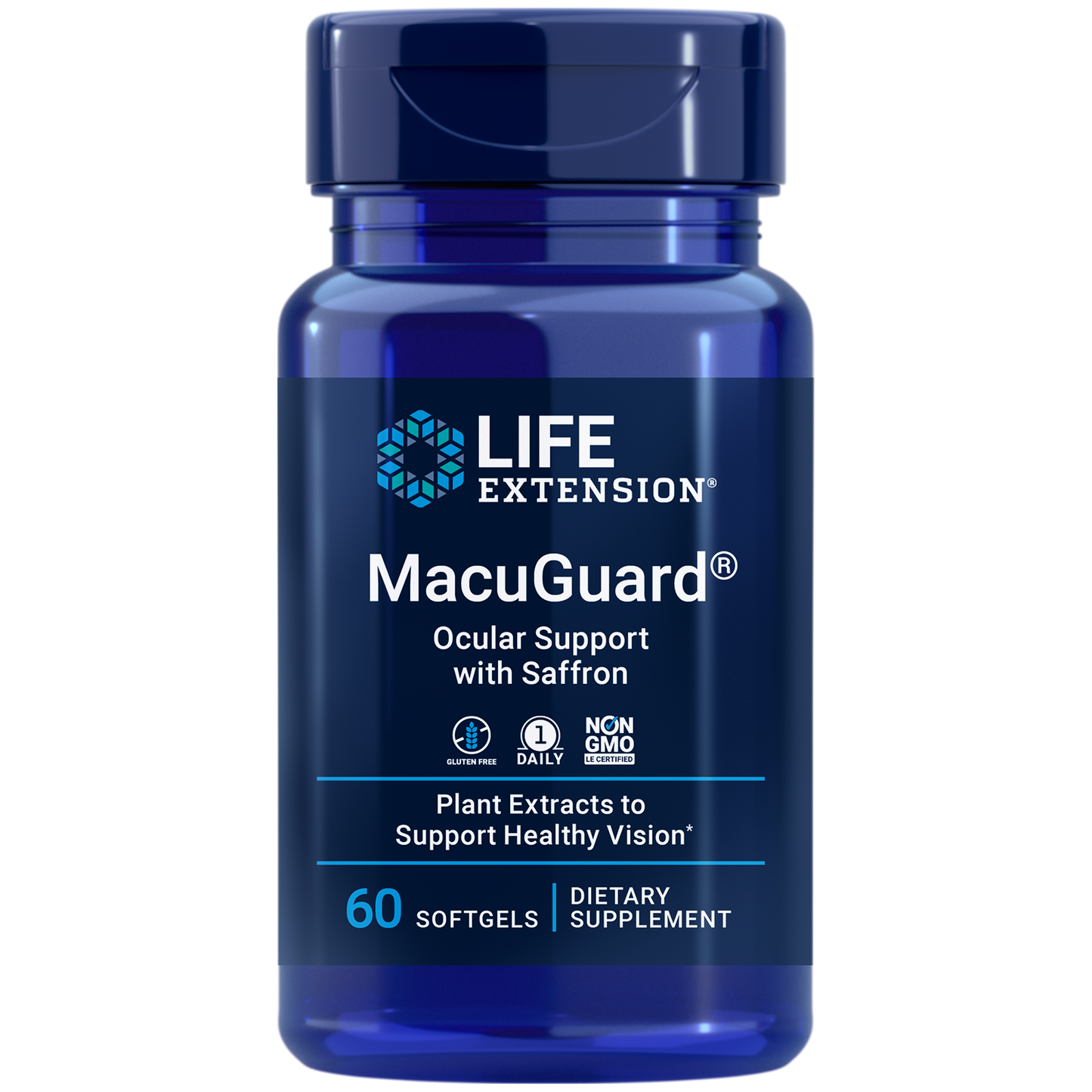 Life Extension MacuGuard Ocu Supp w/ Saff 60 softgels