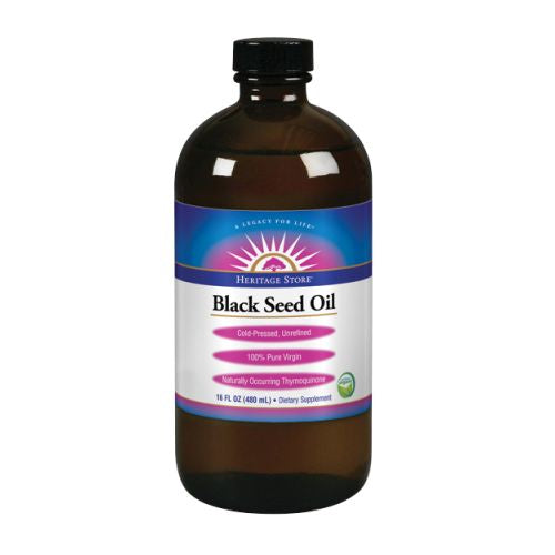Heritage Store, Black Seed Oil Organic, Oil Natural, 16oz