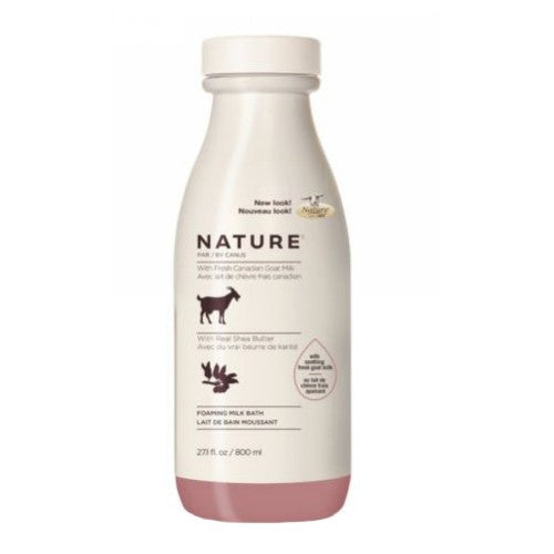 Canus Goats Milk, Nature Foaming Milk Bath, Shea Butter, 27.1 Oz