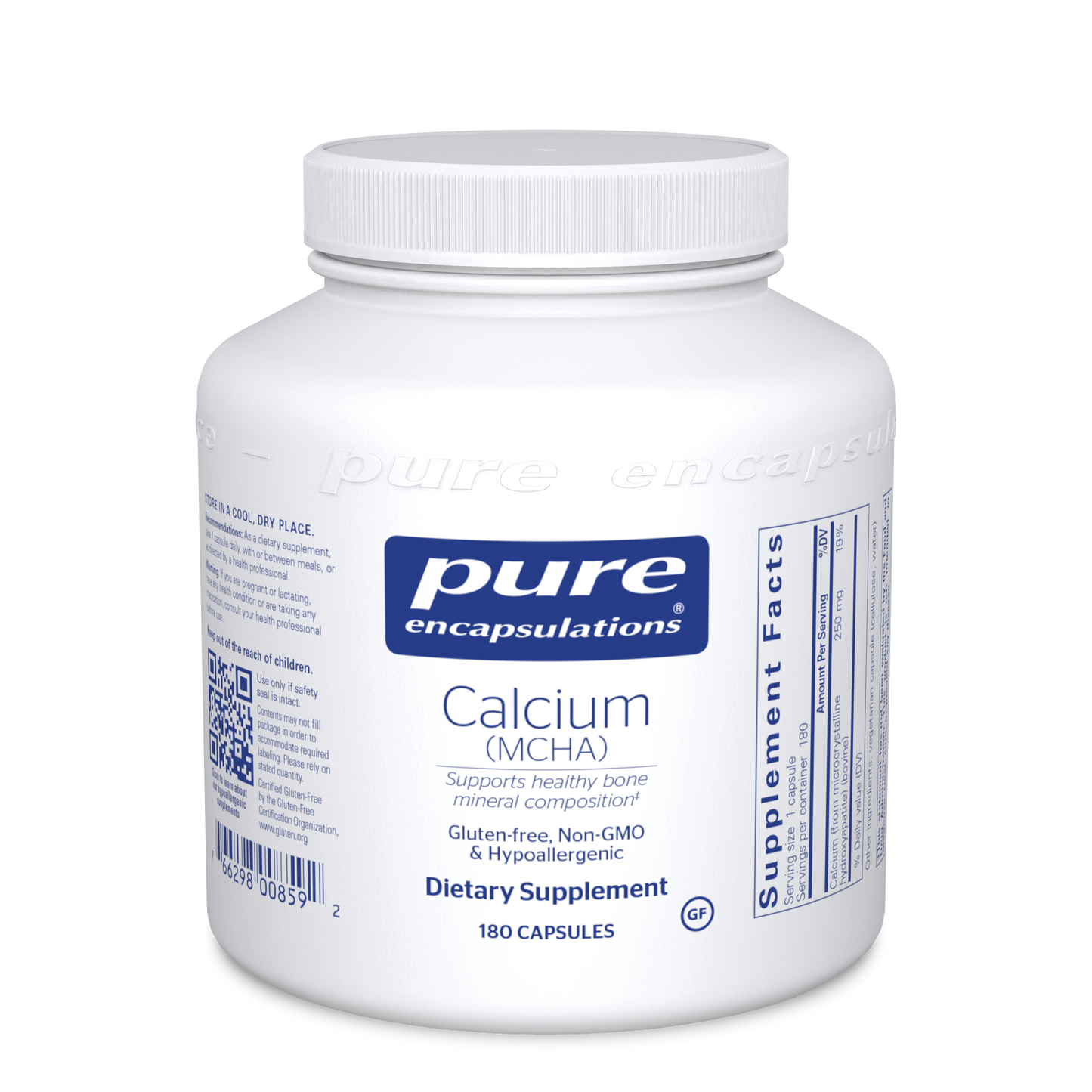 Pure Encapsulations Calcium (MCHA) 180 vcaps