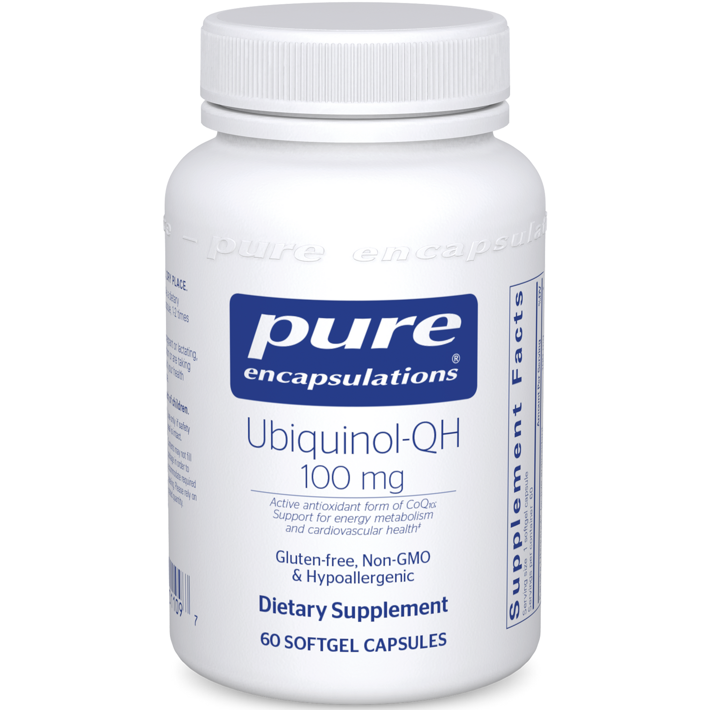 Pure Encapsulations Ubiquinol-QH 100 mg 60 softgels