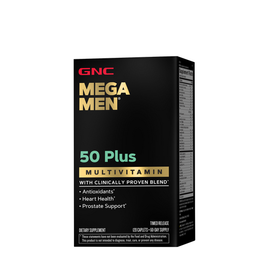 GNC Mega Men 50 Plus Multivitamin 120 Caplets