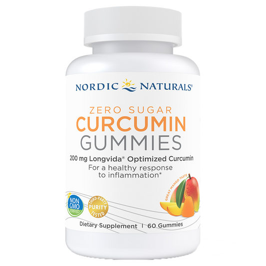 Nordic Naturals Nordic Zero Sugar Curcumin  60 gummies
