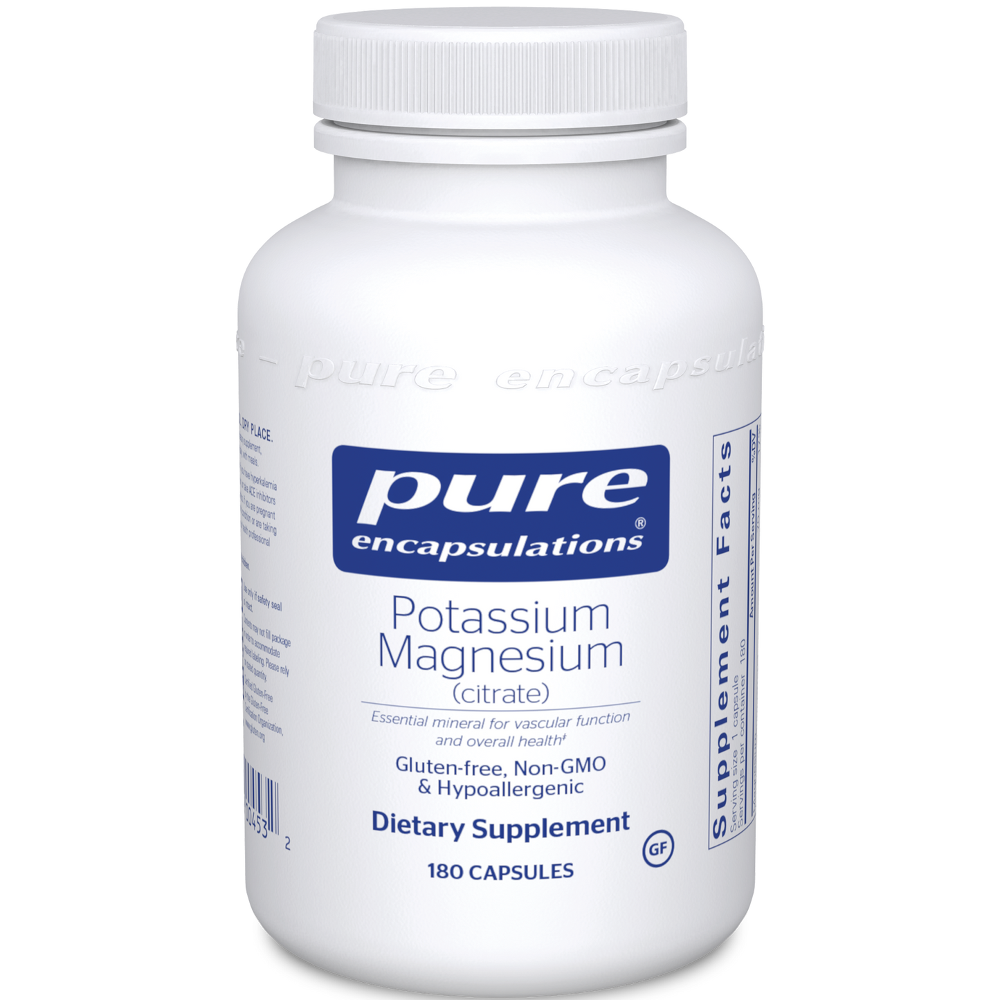 Pure Encapsulations Potassium Magnesium (citrate) 180 vcaps