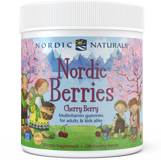 Nordic Naturals Nordic Berries Cherry Berry 120 Gummies