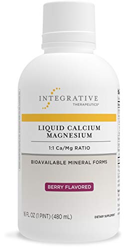 Integrative Therapeutics Liquid Calcium Magnesium - 1:1 Ca to Mg Ratio Berry Flavor 16 fl oz
