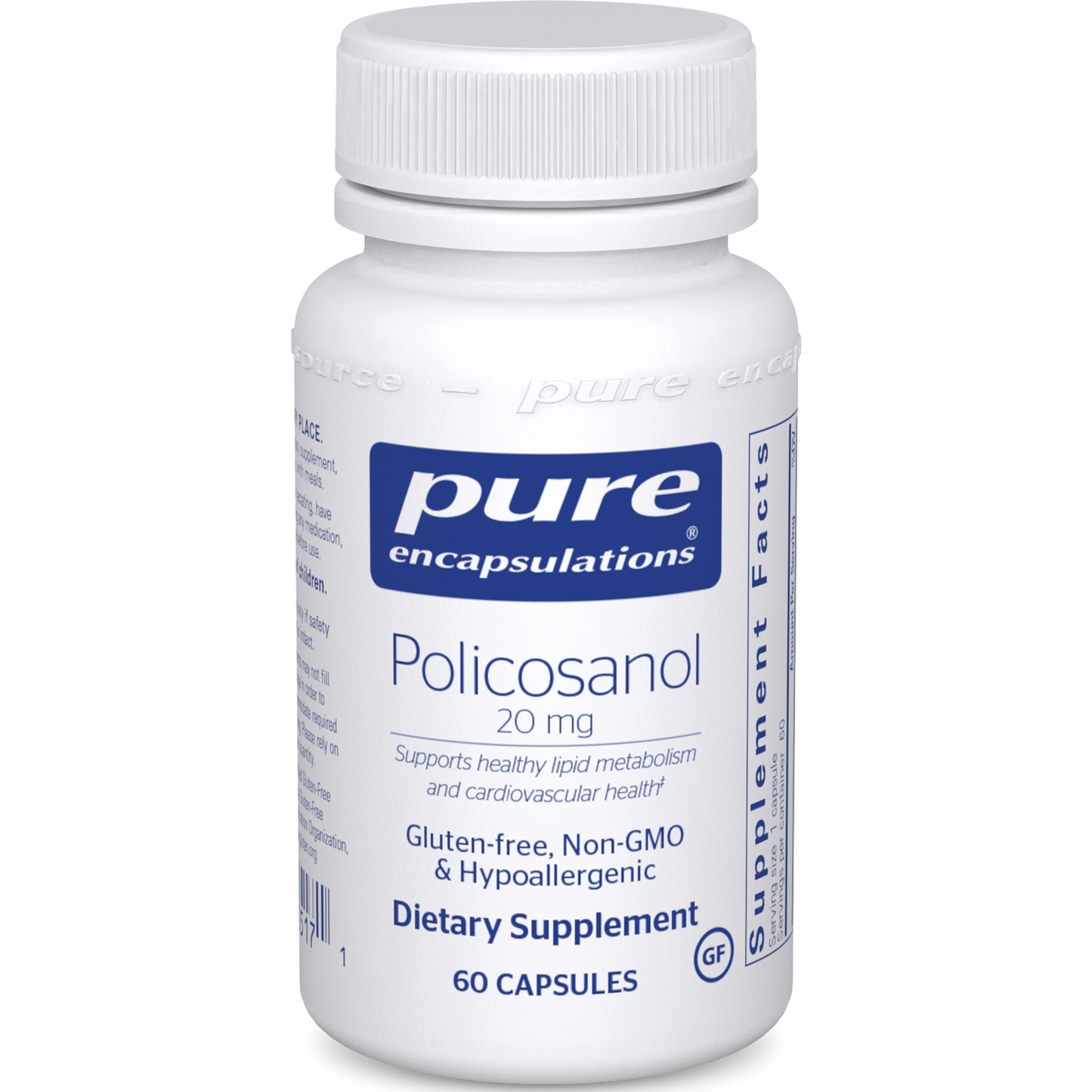 Pure Encapsulations Policosanol 20 mg