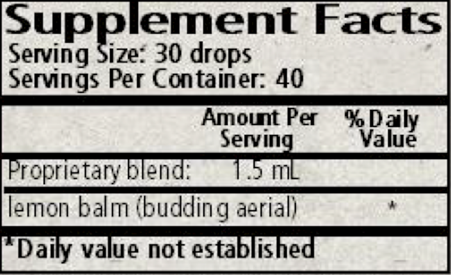 Wise Woman Herbals Melissa/lemon balm