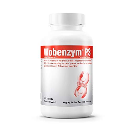 Wobenzym PS 180 Tablets Maintains Healthy Joints, Mobility, Flexibility