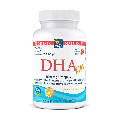 Nordic Naturals DHA Xtra, Strawberry - 60 Soft Gels