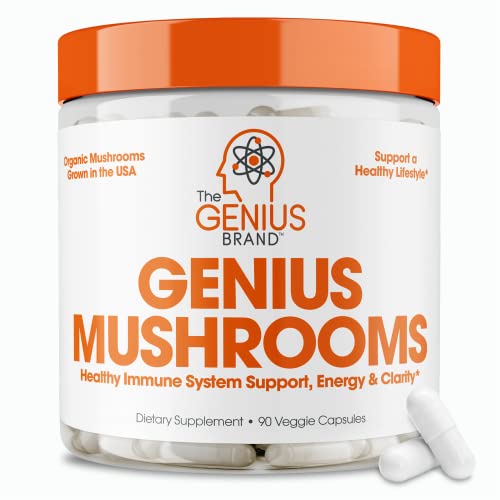 Genius Mushroom - Lions Mane, Cordyceps and Reishi 90 Count