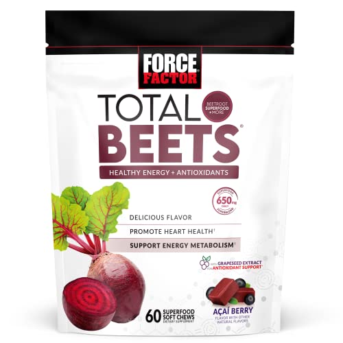 Force Factor Total Beets Soft Chews Heart Health 60 Chews