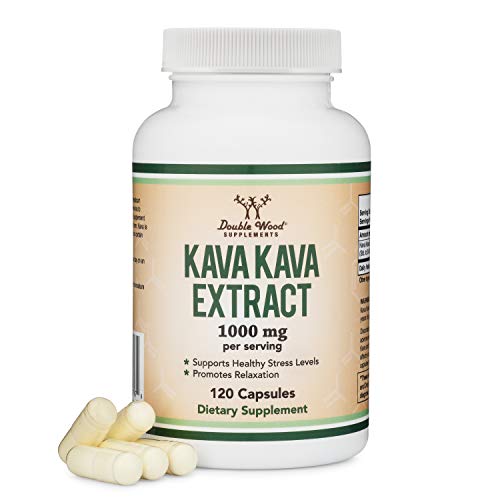 Double Wood Supplements Kava Kava 120 Cap 1000mg per Serving