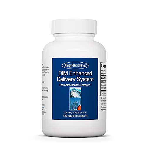 Allergy Research Group - DIM Enhanced Delivery System - Hormone Balance, Men, Women - 120 Vegetarian Capsules