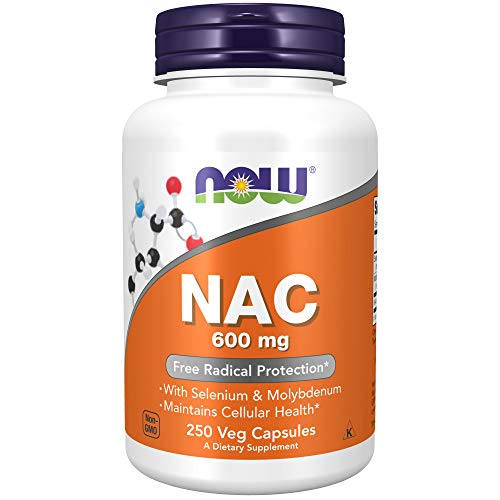 NOW Supplements, NAC (N-Acetyl Cysteine) 600 mg 250 Veg Capsules