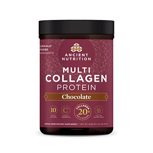 Ancient Nutrition Multi Collagen Chocolate Protein Powder 16.65oz 45 serv